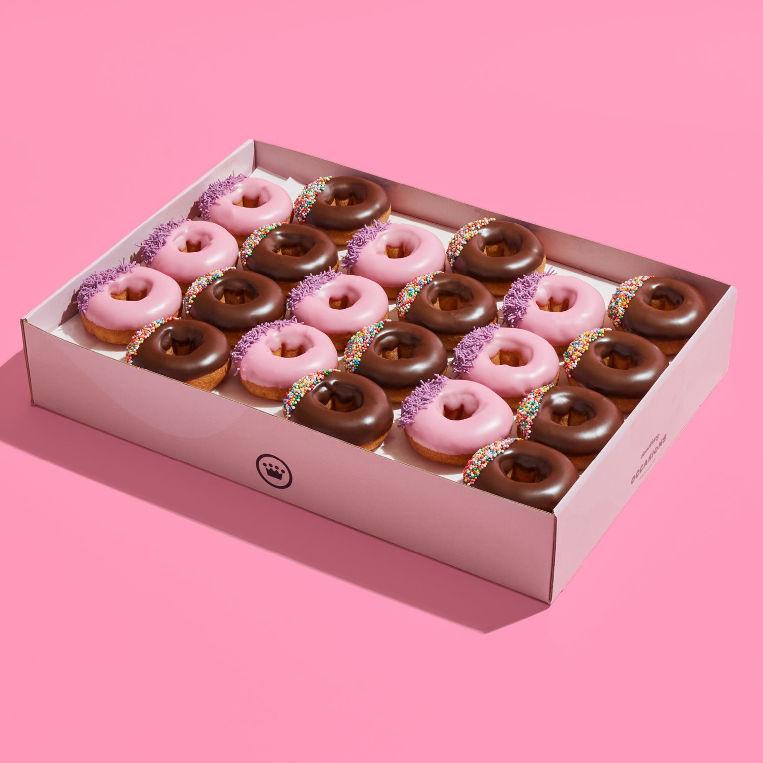 Mini Donut Box - Choc & Strawberry (Small)